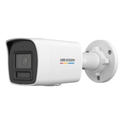 Hikvision - 4MP 4mm H.265+ 50m. ColorVu IR Bullet İP Kamera - Dahili Mikrofon