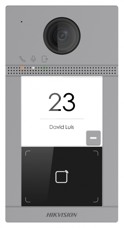 Hikvision - Villa Tipi Dış Ortam Tek Buton İnterkom Cihazı - Metal Kasa
