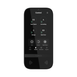 AJAX - Kablosuz Keypad Touch Screen - Siyah