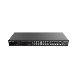 Reyee - 24 Port 100Mbps PoE, 2 Port GB RJ45/1 SFP Combo Uplink Ports Yönetilmez PoE Switch 