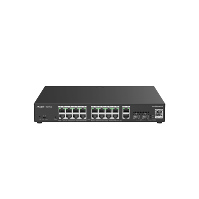 16 Port Gigabit PoE, 2 Port GB RJ45, 2 SFP Slots Smart PoE Switch