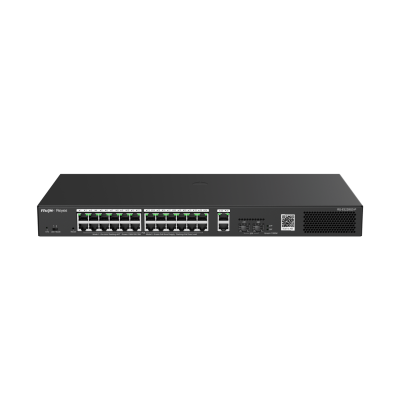 28 Port Gigabit PoE, 2 Port GB RJ45, 2 SFP Slots, Smart PoE Switch