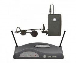 Topp Pro - UHF Çift Anten Analog Alıcı Yaka - Headset Ve Entruman Tipi Telsiz Mikrofon