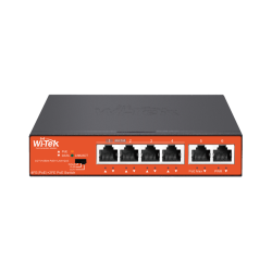 Wi-Tek - 4 Port Poe 250Mt. Mesafe Hi-Poe Switch